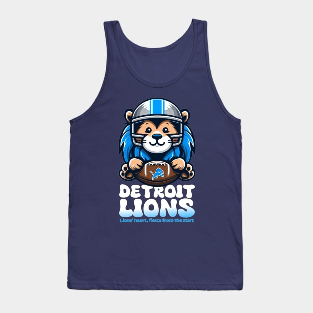 Detroit lions Tank Top by AOAOCreation